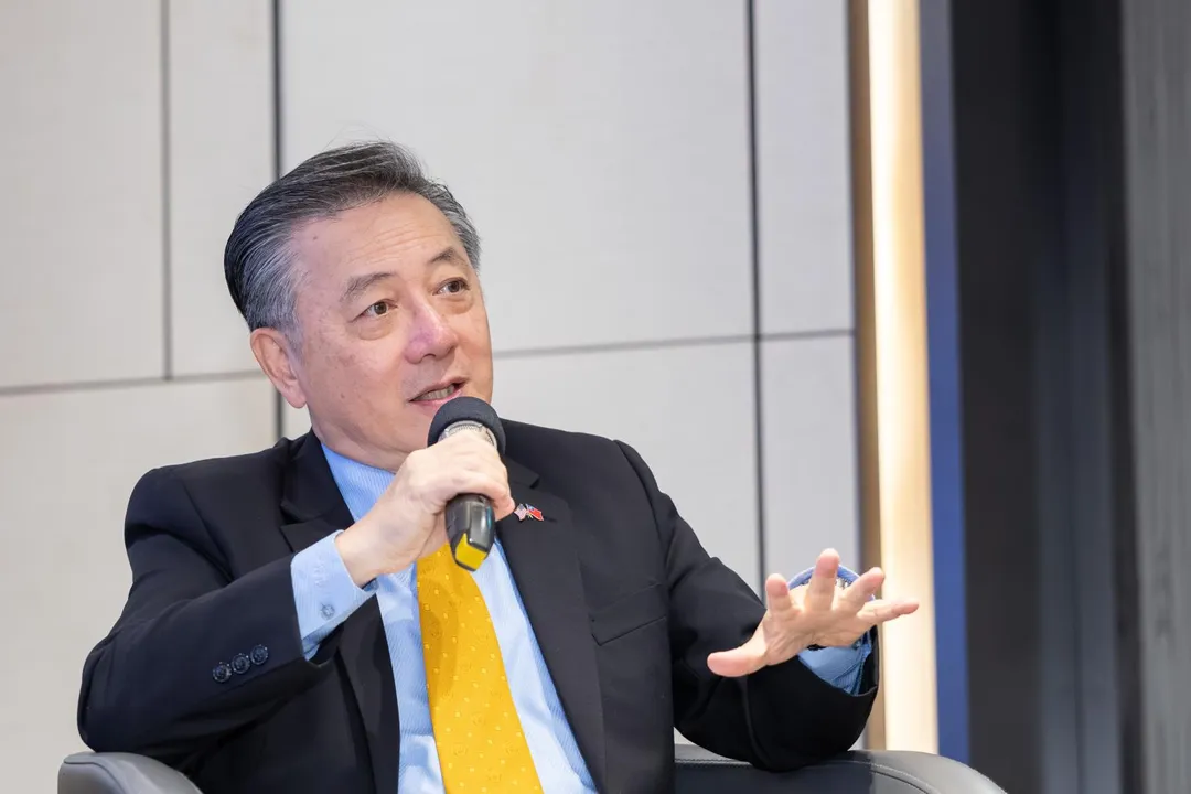 前雷神公司台灣區總經理前美國國防部官員胡振東。(圖/論壇主辦單位提供)