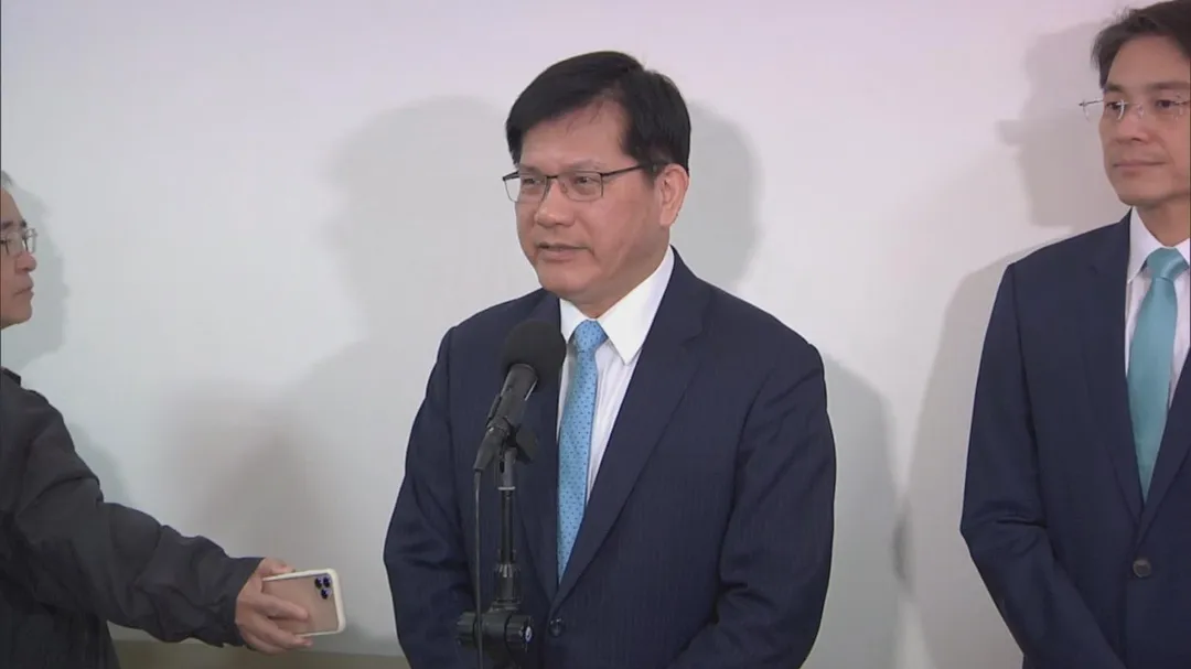 外交部長林佳龍（攝自中天新聞）