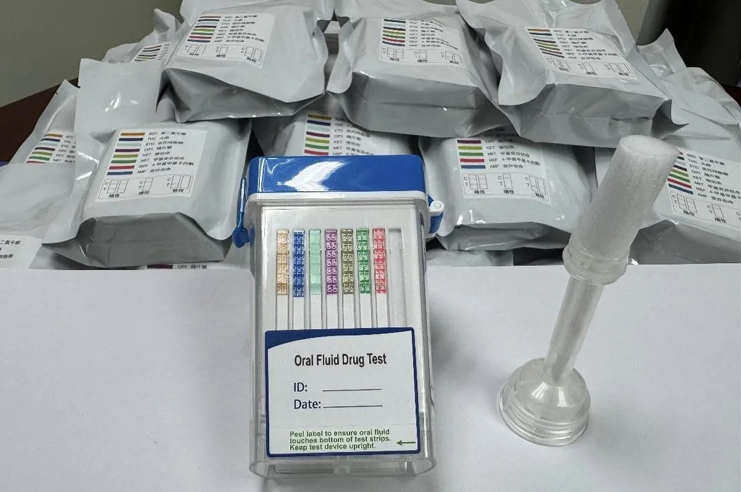 唾液快篩劑可驗出多項毒品。(圖/翻攝畫面)