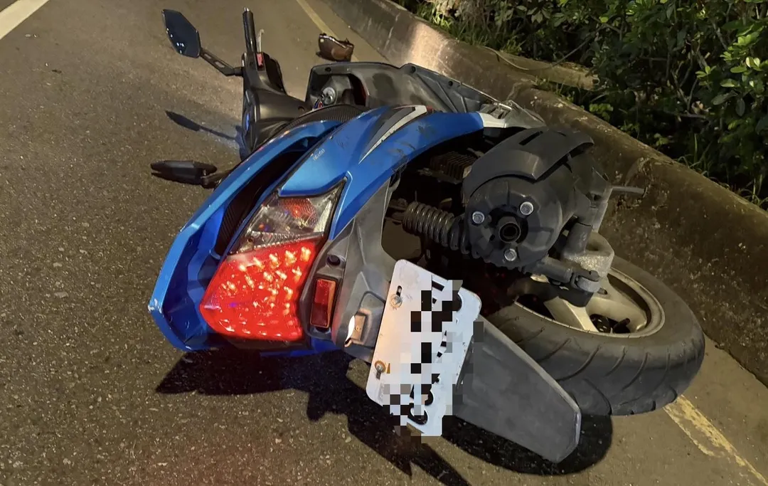 死者騎乘的機車。(圖/翻攝畫面)