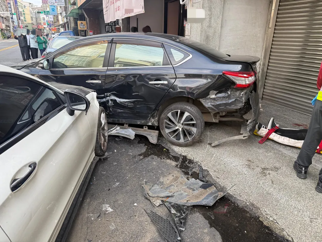 車禍現場。（圖／翻攝畫面）