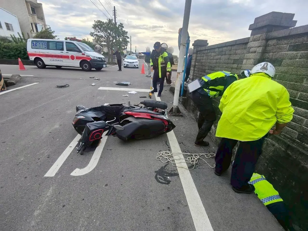 車禍現場。（圖／警方提供）