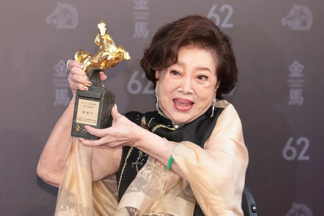 「國民阿嬤」陳淑芳獲終身成就獎。（圖／中國時報 陳俊吉、杜宜諳、郭吉銓攝）
