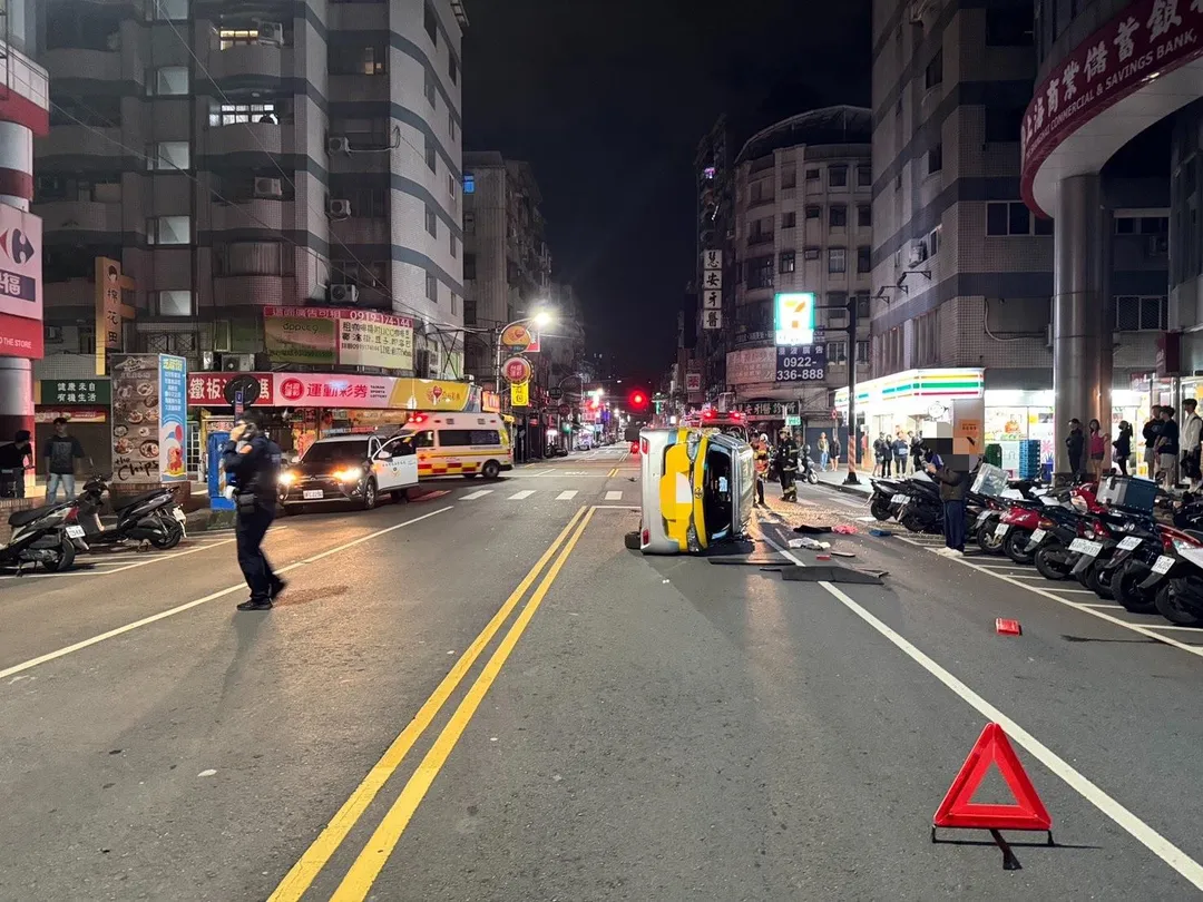 車禍現場。（圖／警方提供）