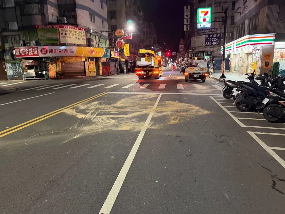 車禍現場。（圖／警方提供）