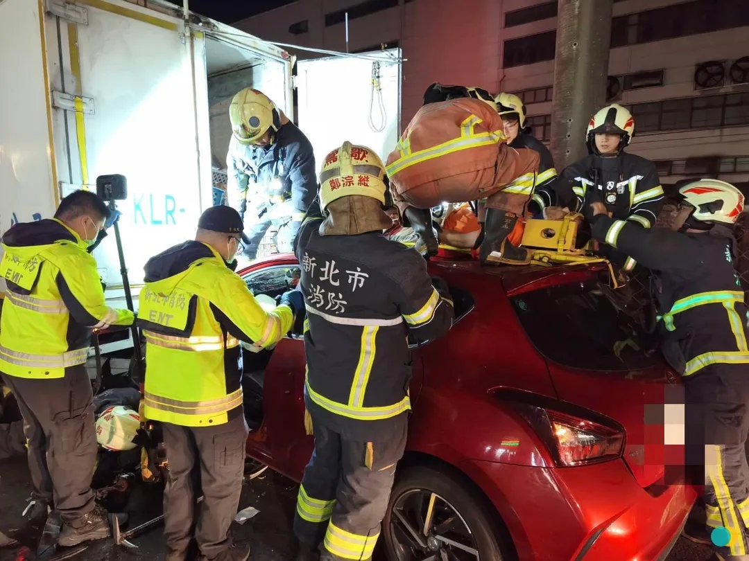 車禍現場。（圖／警方提供）