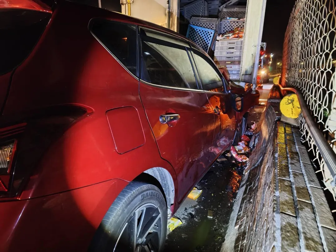 車禍現場。（圖／警方提供）