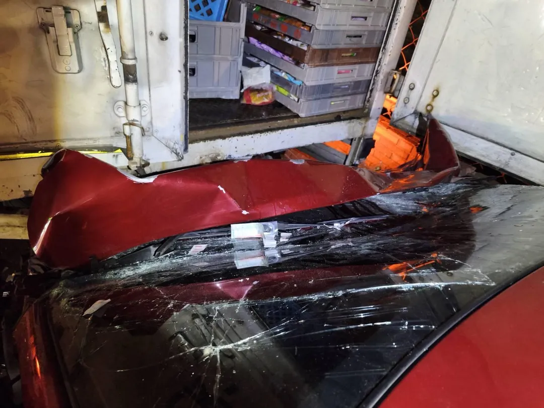 車禍現場。（圖／警方提供）