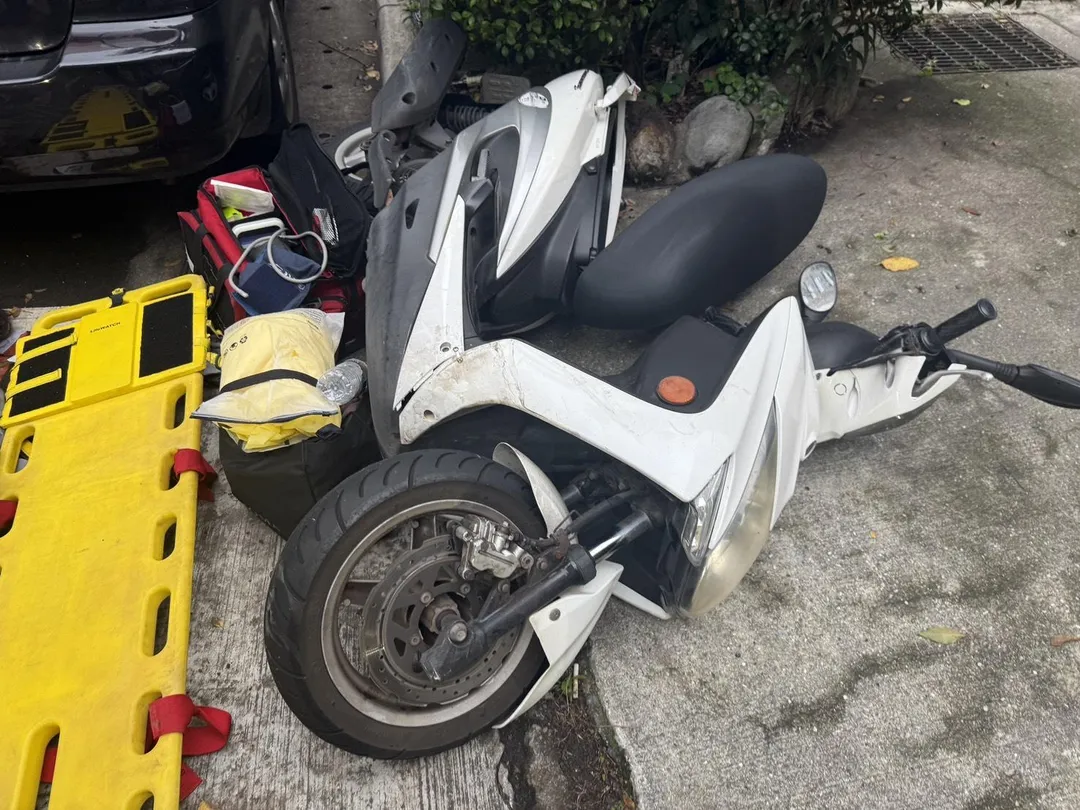 車禍現場。（圖／警方提供）