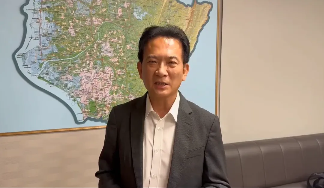 林俊憲24日回應民調。（圖／中天新聞）