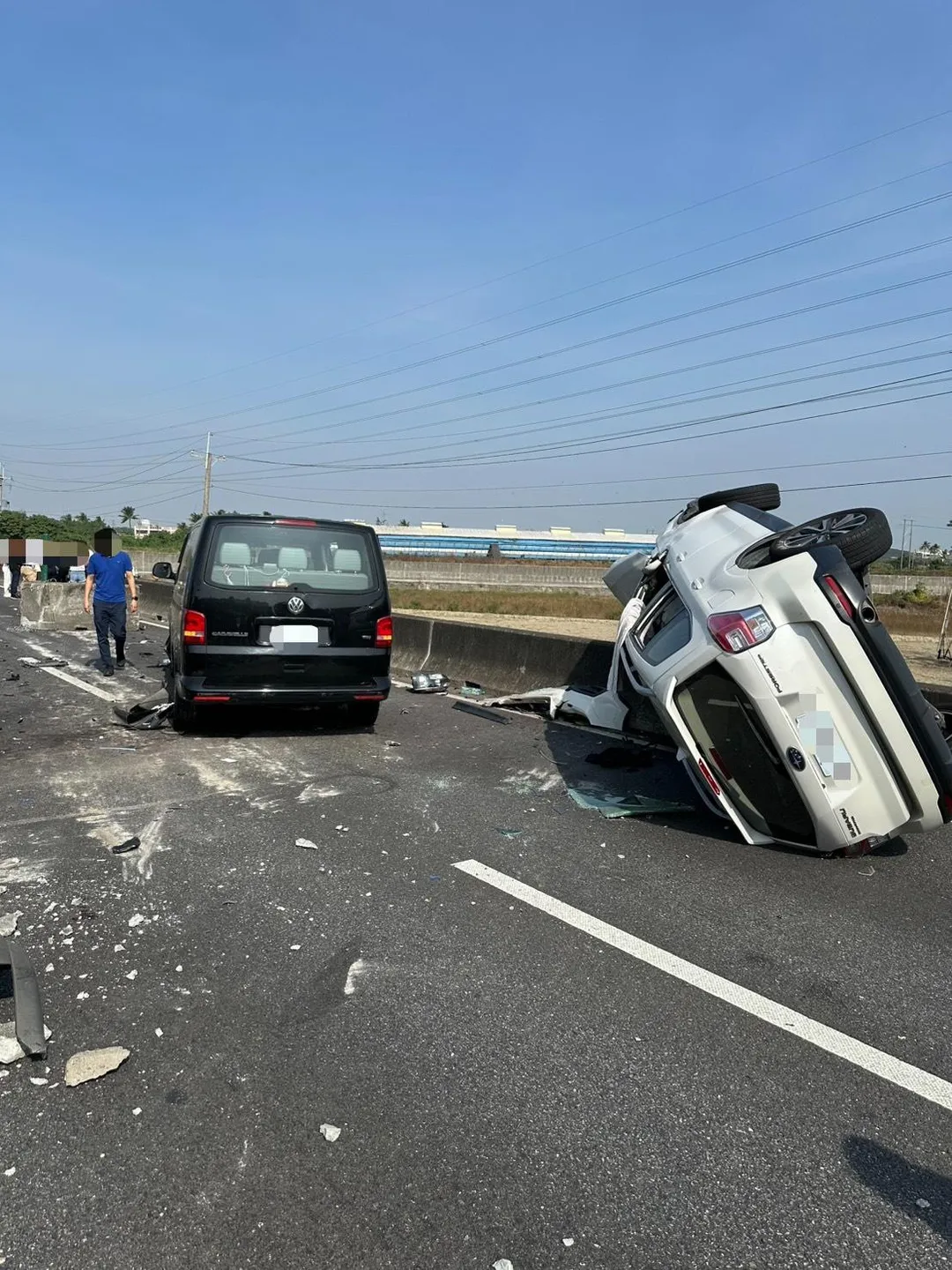 車禍現場。（圖／中天新聞）