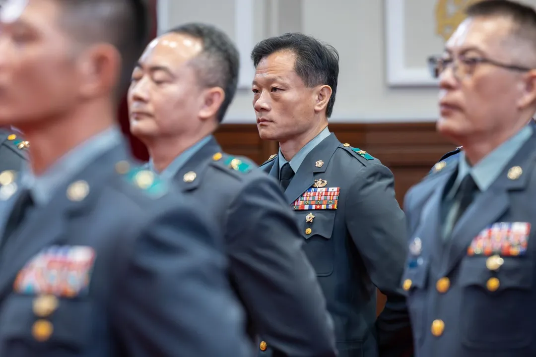 憲指部政戰副主任張博彥升任馬防部政戰主任。(圖/總統府)