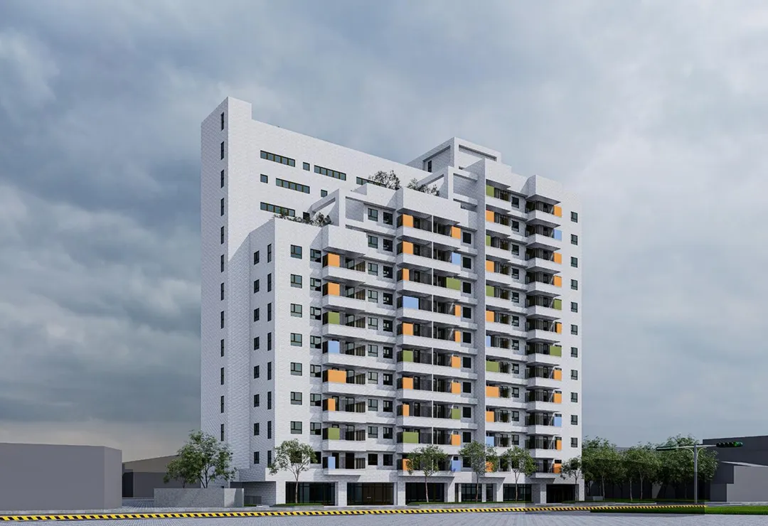 「博愛安居」社會住宅完工模擬圖。(圖/國家住都中心提供)