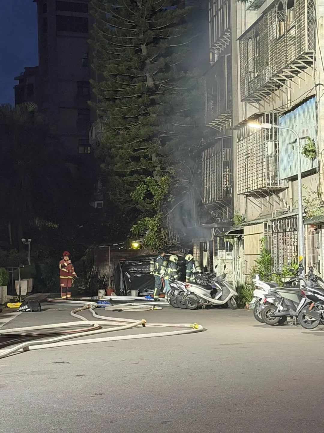 火災現場。（圖／警方提供）
