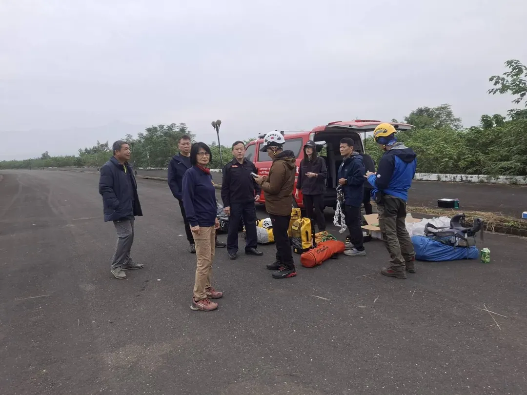 新北市退休校長攀玉山後四峰失聯,警消持續搜救中。(圖/警方提供,下同)