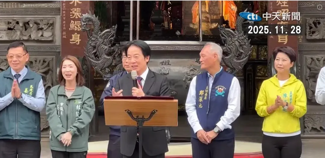 總統賴清德28日回到本命區台南鹿耳門聖母廟參拜。(資料照/中天新聞)