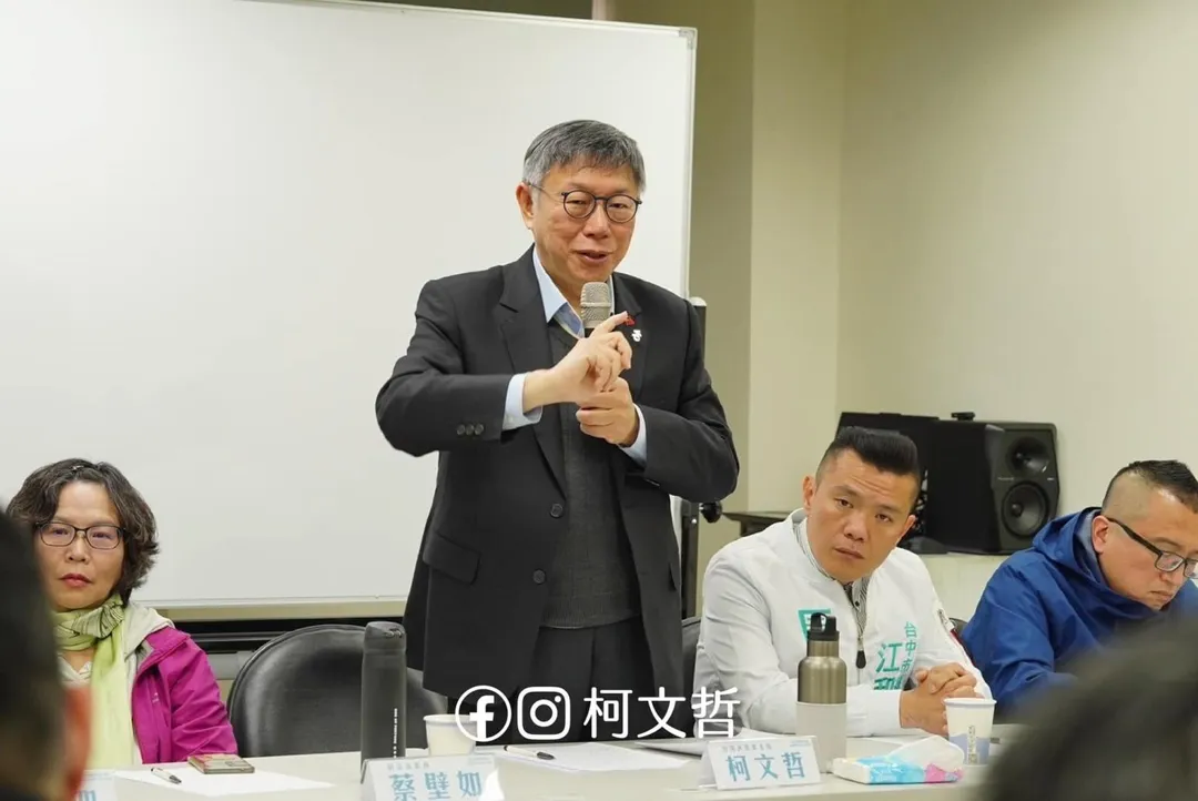 張景森始終認為2014支持柯文哲是百分之百正確的事情。(圖取自柯文哲臉書)