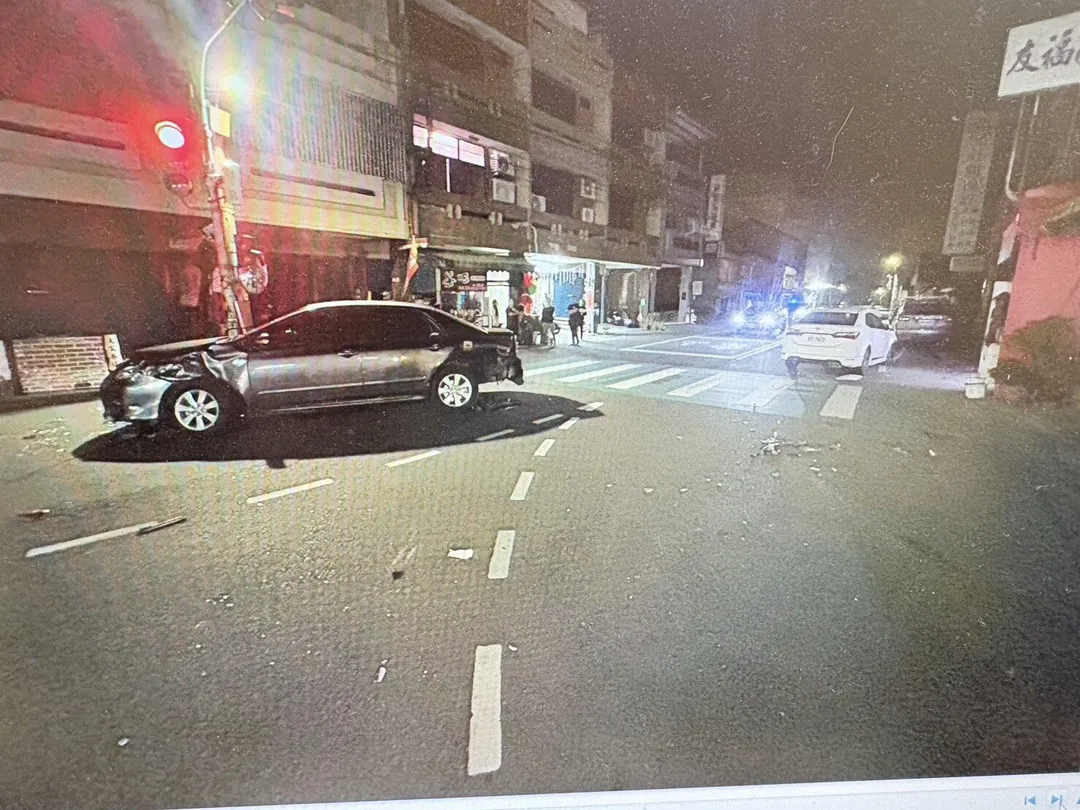 車禍現場。(圖/警方提供)