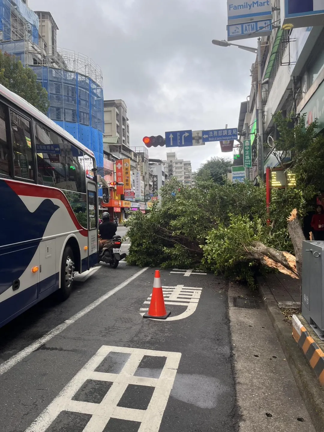 車禍現場。（圖／翻攝畫面）