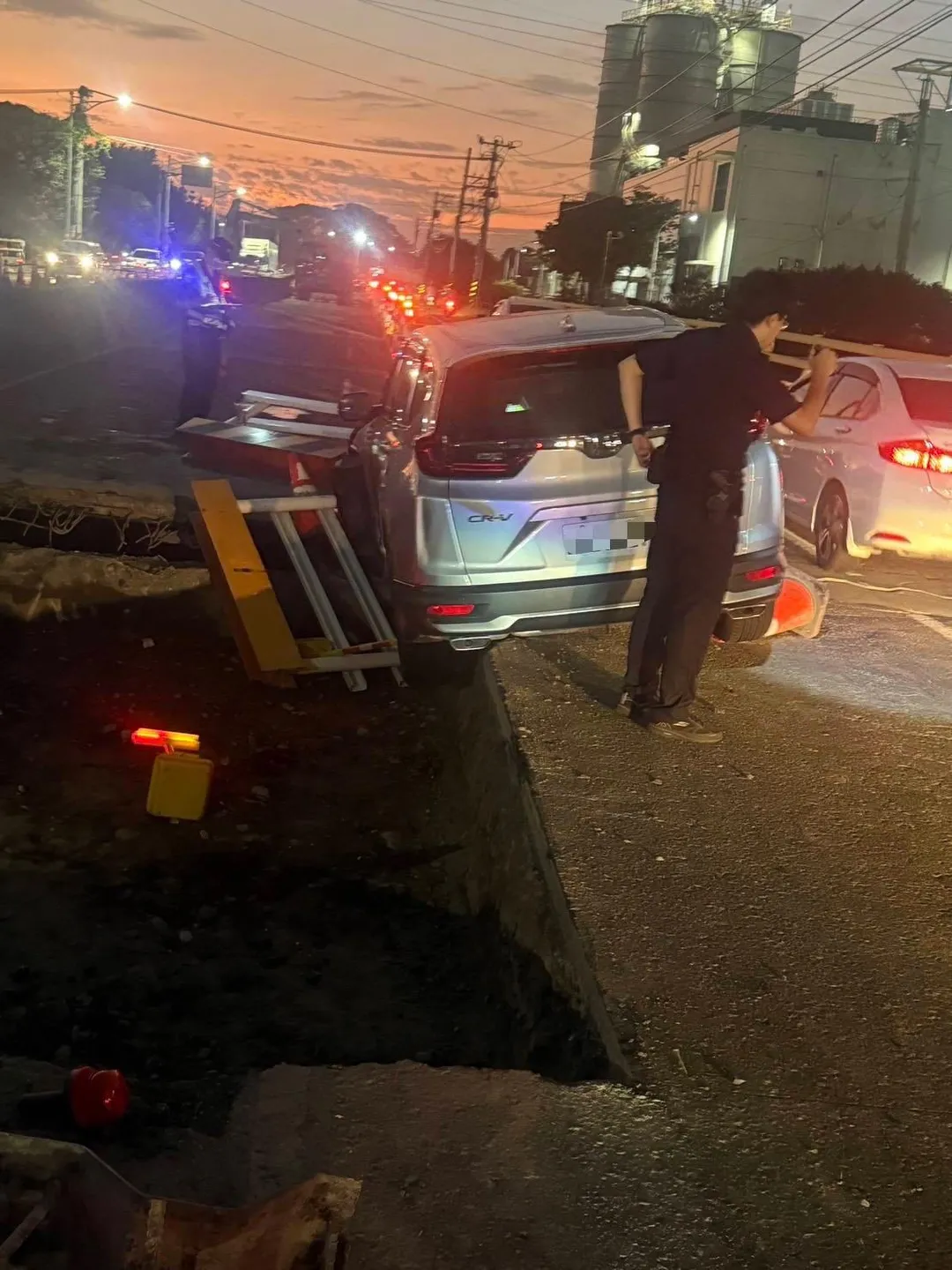 車禍現場。（圖／警方提供）