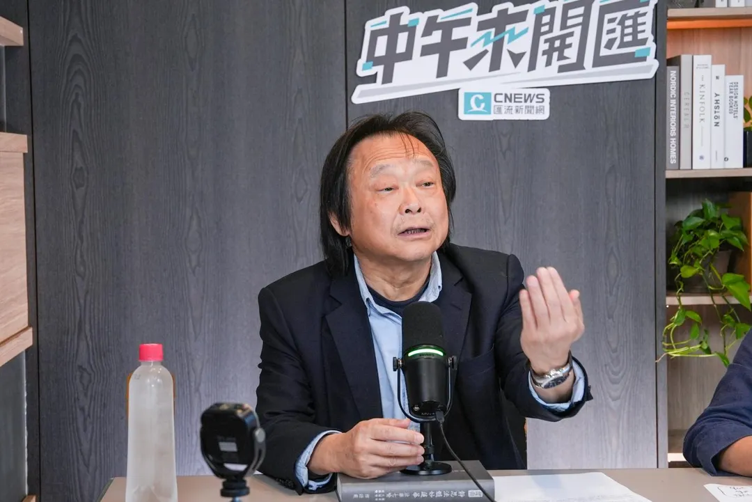 王世堅２日接受專訪。（圖/《CNEWS匯流新聞網》政論live直播節目《中午來開匯》提供）
