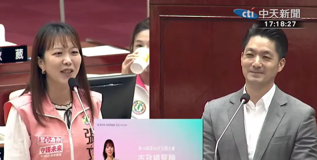 被問到有無把握讓李四川陪到這個任期結束？蔣萬安說，不論到哪裡，我們的心都在一起。（圖／中天新聞）