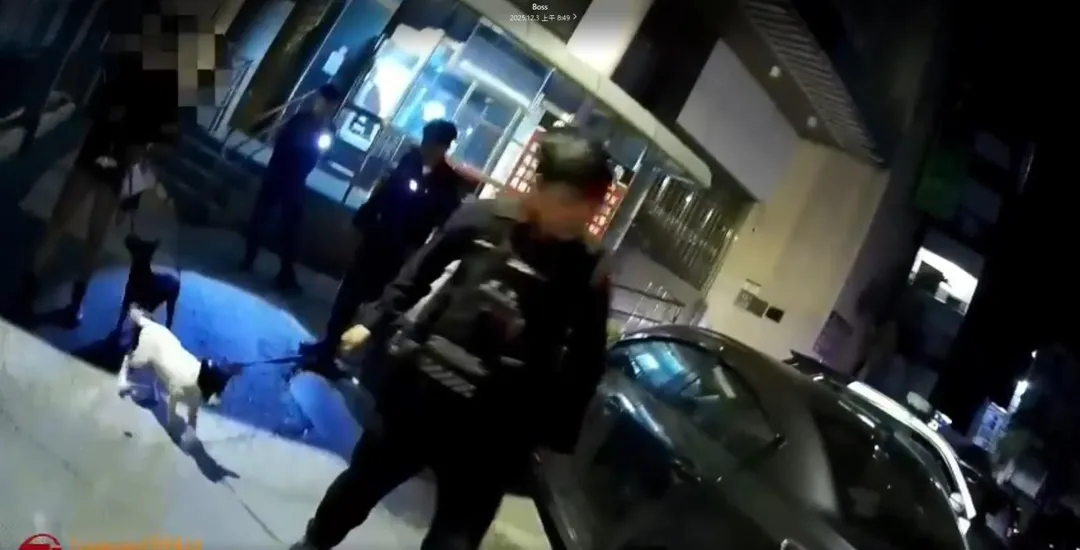 警方將狗帶回派出所安置。（圖／警方提供）