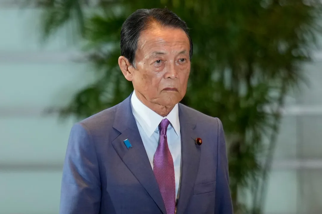 自民黨副總裁麻生太郎。（資料照／美聯社）