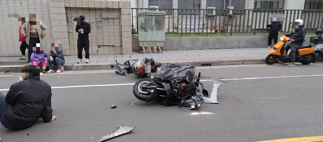 車禍現場。（圖／警方提供）
