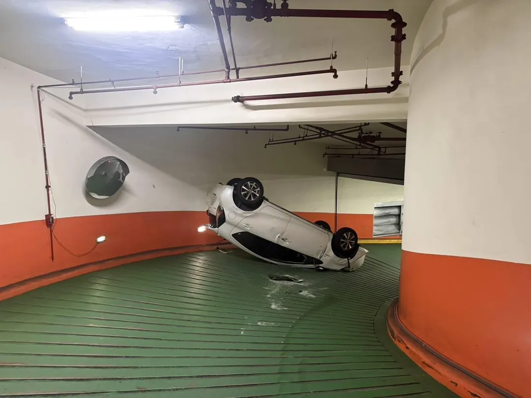 翻車現場。（圖／警方提供）