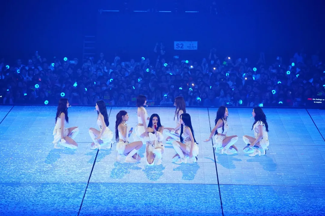 主辦單位12/4在台北101北面外牆投放「THIS IS FOR ♥ONCE♥」動畫點燈。(圖/ Live Nation Taiwan 提供)