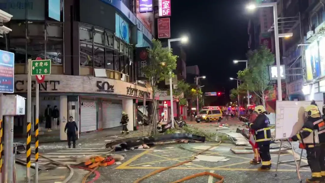 氣爆現場的慘狀。（圖／警方提供）