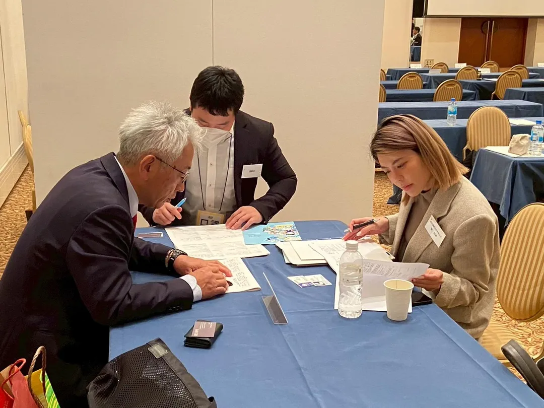 臺中企業與日方企業進行深度一對一商談
