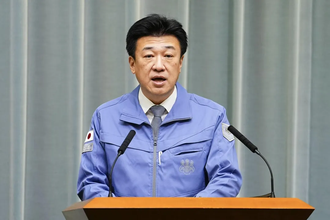 木原稔晚間召開記者會表示，核電廠目前均沒有異常。（圖／AP）