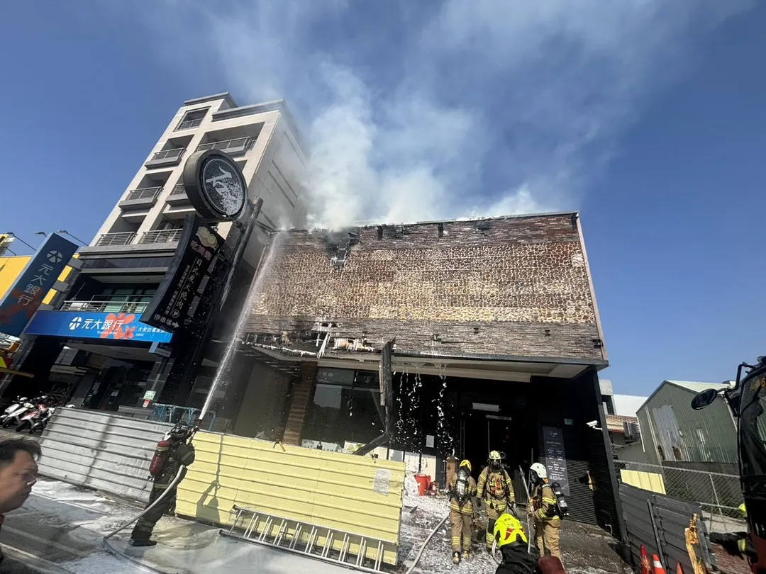 火災現場。（圖／中天新聞）