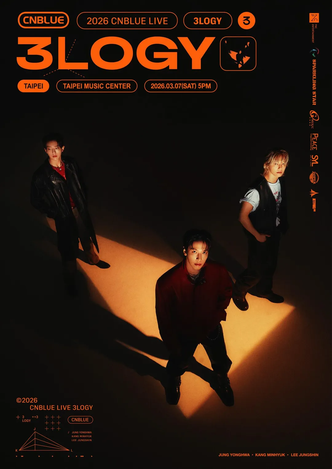 CNBLUE將在2026年展開全新世界巡演《2026 CNBLUE LIVE WORLD TOUR ‘3LOGY’》。（圖／和協整合行銷 提供）
