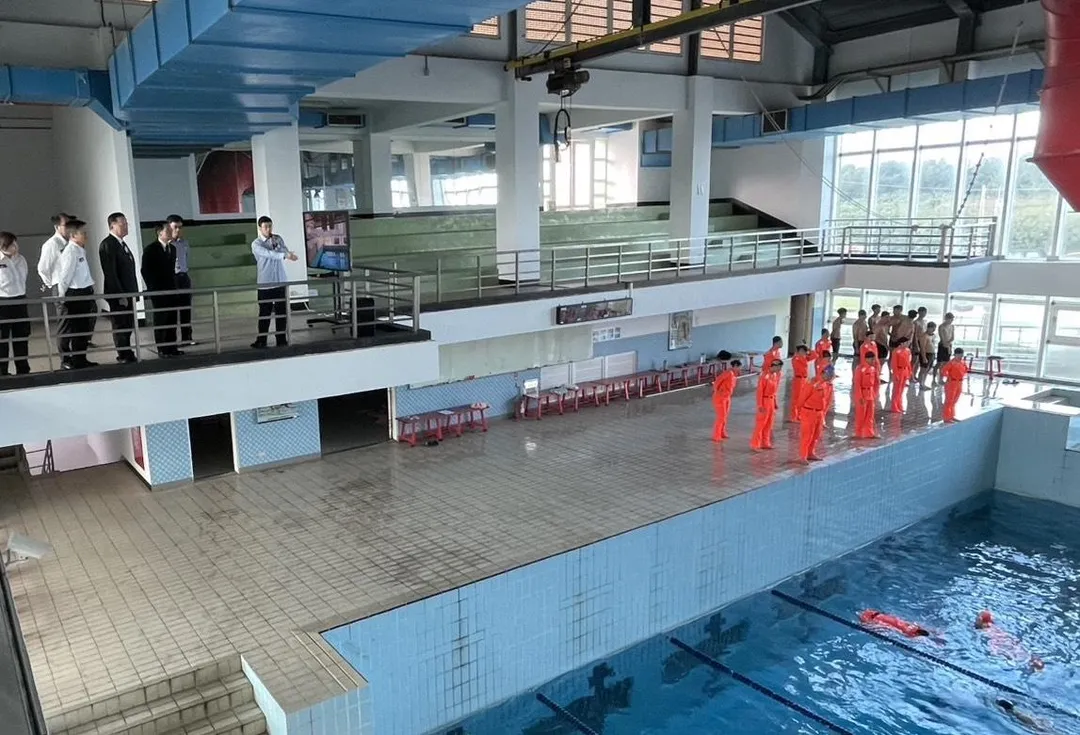 訓練用游泳池。(圖/海巡署提供)