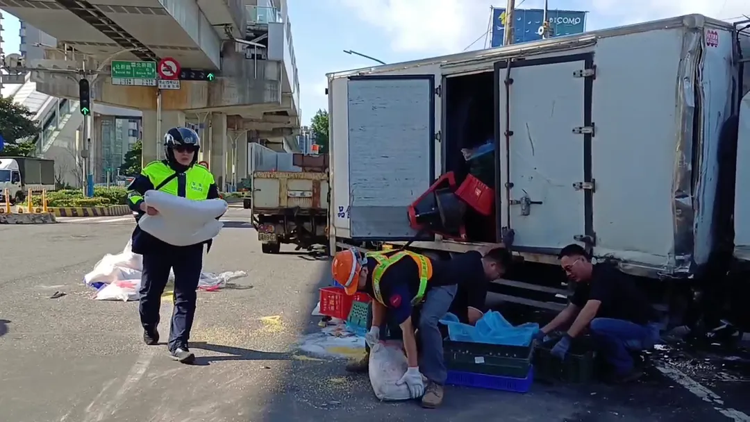 車禍現場。（圖／警方提供）
