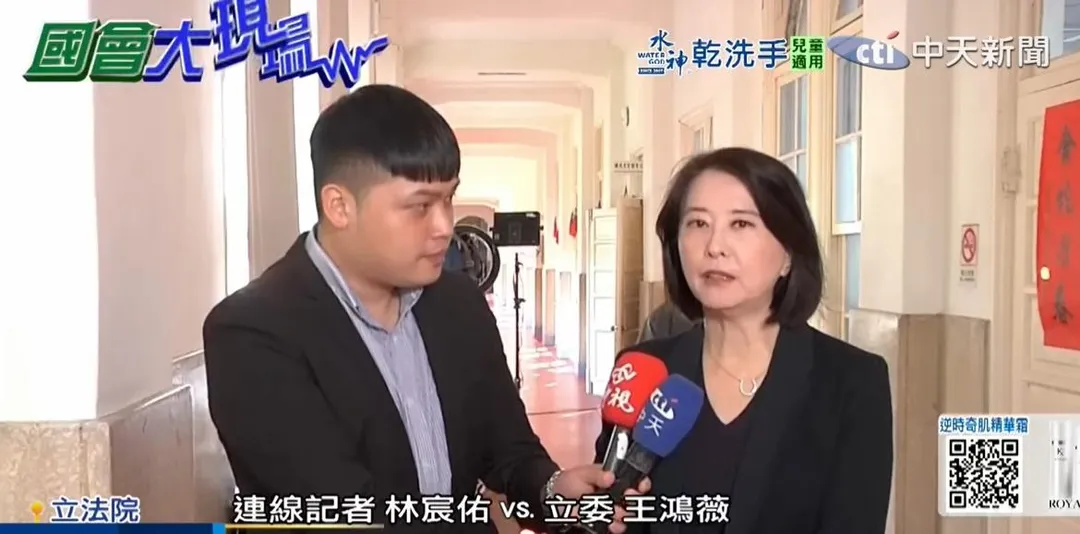 國民黨立委王鴻薇。（圖／中天新聞）