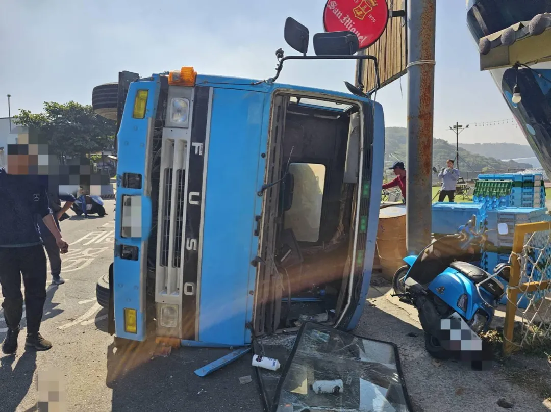 車禍現場。（圖／中天新聞）