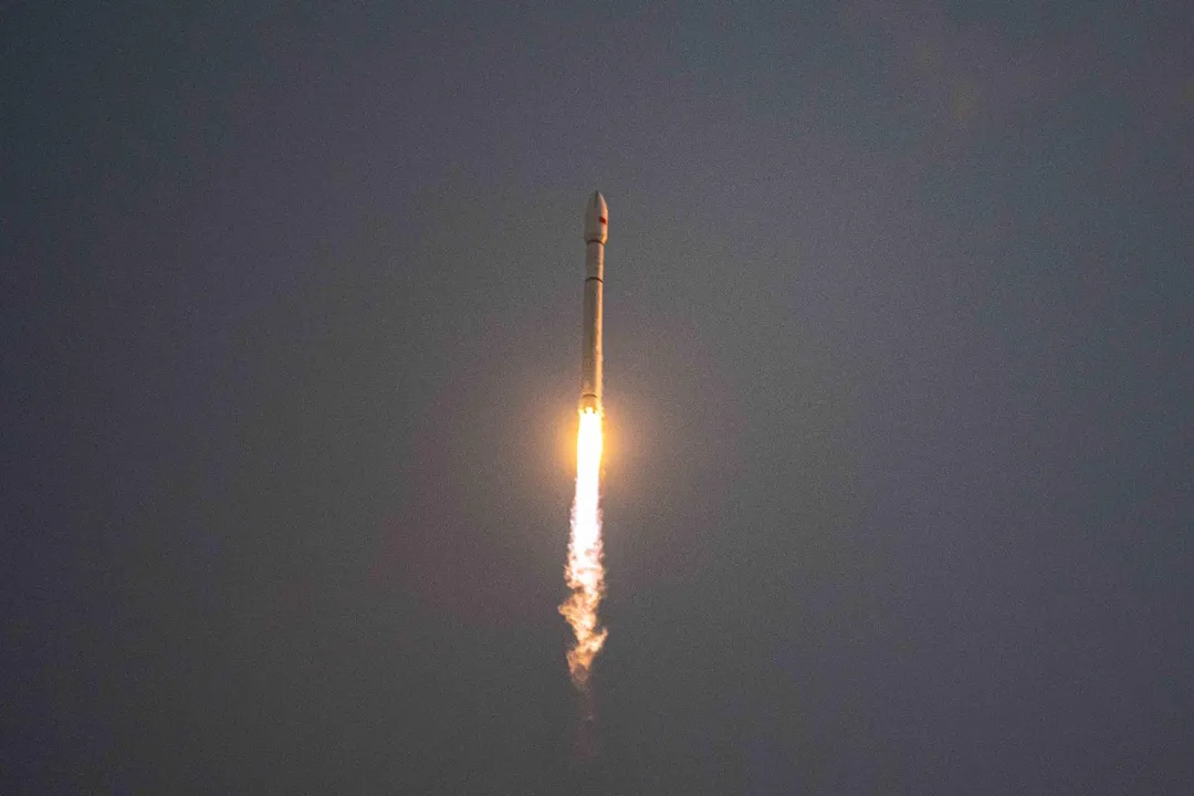 北斗衛星導航系統目前在軌運行衛星數量已達50顆。（示意圖／《新華社》）