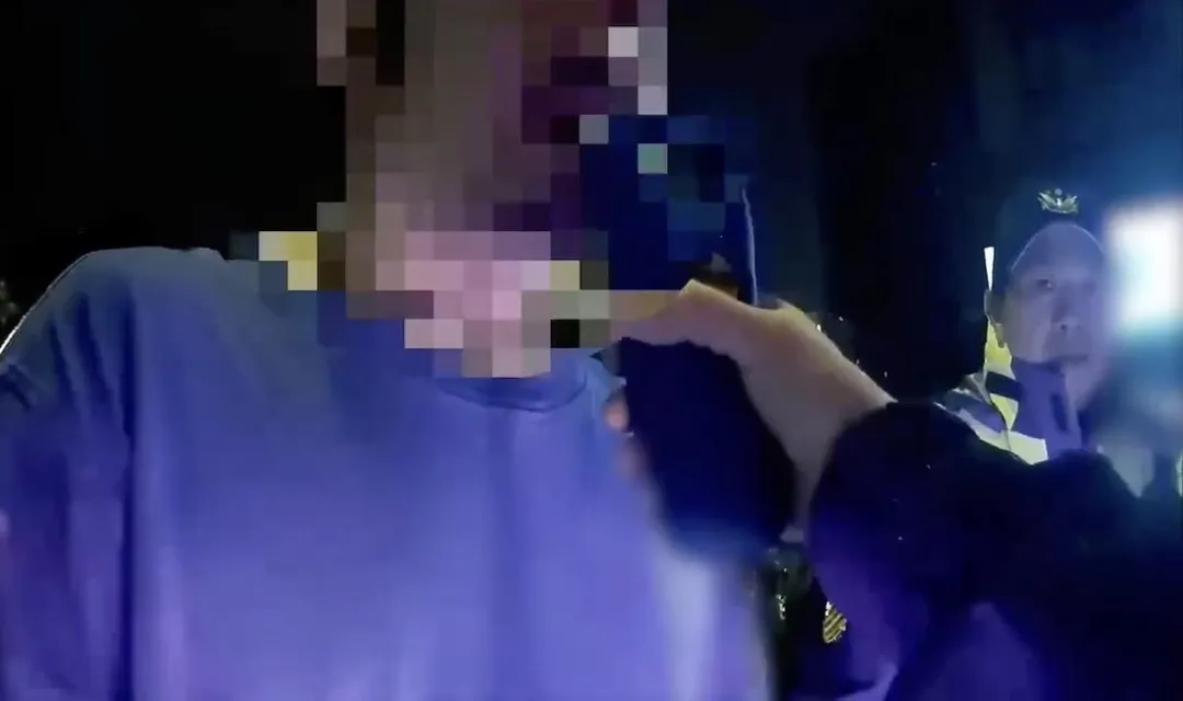 男子酒測值超標遭送辦。（圖／翻攝畫面）