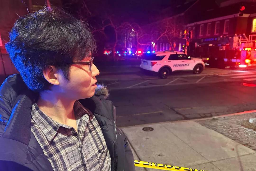 台灣博士生簡江恆回憶事發經過。（圖／美聯社）
