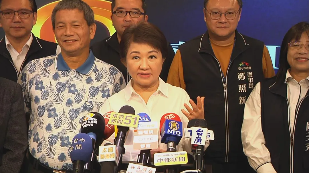 盧秀燕接受專訪時喊話賴清德總統，要有高度解決憲政危機（攝自中天新聞）