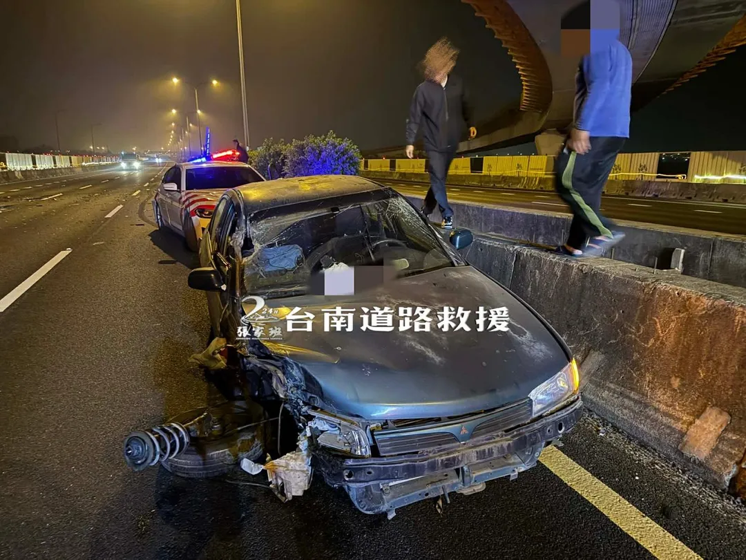 車禍現場。（圖／台南道路救援張家班授權使用）
