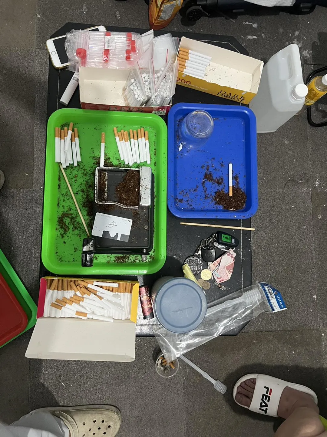 彰化檢警破獲以葉姓男子為首的製毒工廠。（圖／彰化地檢署提供）