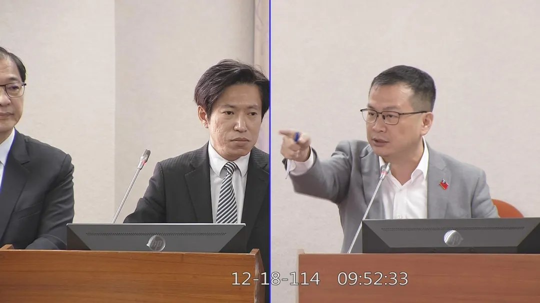 張惇涵與羅智強言詞交鋒。（圖／國會頻道）