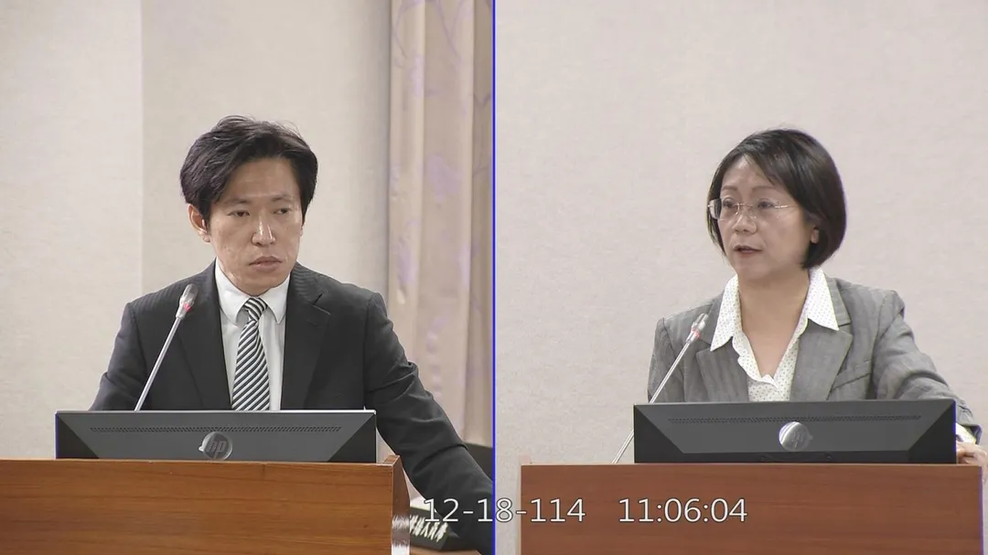 張惇涵表示「行政院可主觀認定法律是否違憲」。（圖／國會頻道）