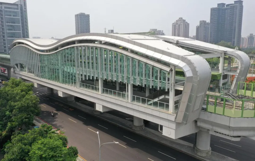 台中捷運綠線列車今天上午在文心森林公園站發生充電設備故障。(示意圖/翻攝自台中捷運官網)
