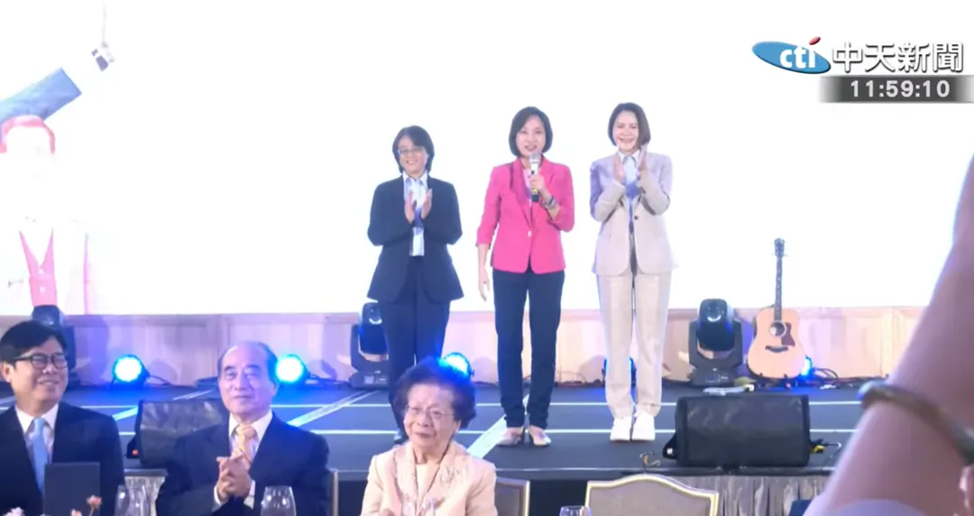柯志恩說,明年高雄市長要贏得光榮,讓王金平在就職典禮「坐C位」。(圖/中天新聞)